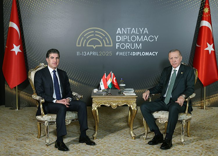 دیدارهای دیپلماتیک در آنتالیا؛ اردوغان با علی‌اف، بارزانی و سران چند کشور دیگر دیدار کرد