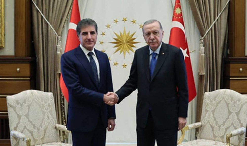 نچیروان بارزانی با رجب طیب اردوغان دیدار می‌کند
