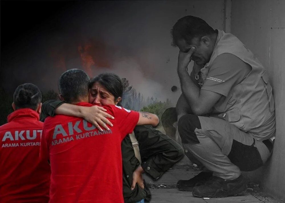فاجعه در اسکی‌شهر؛ ۱۰ نیروی امدادی زنده زنده در آتش سوختند