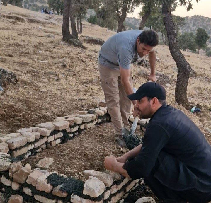 ساخت آبشخور هامین توسط فعالان زیست محیطی اسلام آباد غرب / میثم رجبی