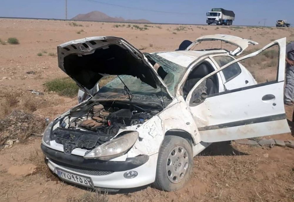 واژگونی پژو ۲۰۶ در محور سنندج – دهگلان یک فوتی و ۷ مصدوم به جا گذاشت