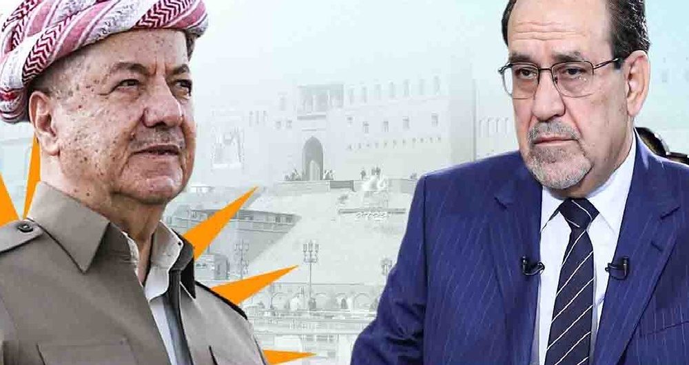 حمایت مسعود بارزانی از نامزدی نوری مالکی برای نخست‌وزیری عراق