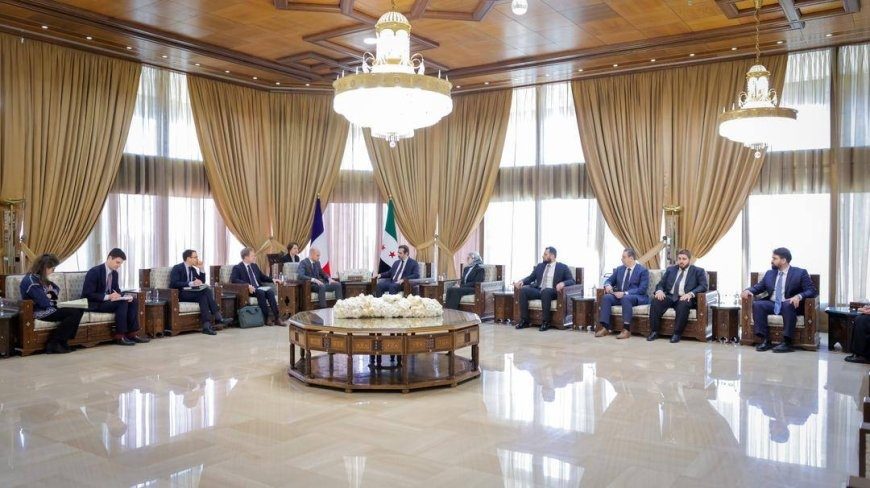 وزیر امور خارجه فرانسه با اسعد شیبانی دیدار کرد