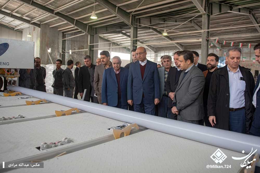 لوله‌سازی «پرامان غرب» در شهرک صنعتی بیستون افتتاح شد