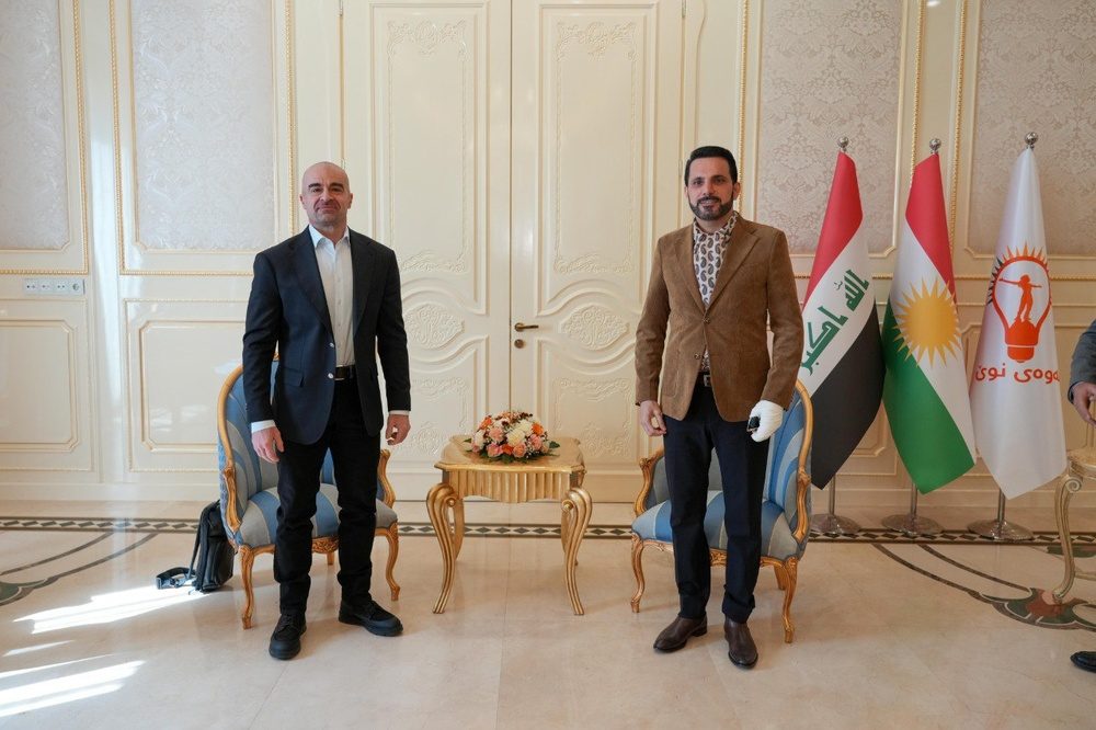 دیدار و گفتگوی بافل طالبانی و شاسوار عبدالواحد در سلیمانیه