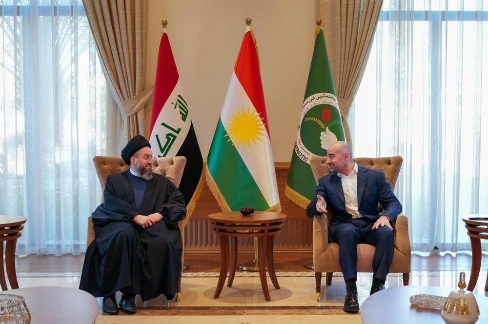 بافل طالبانی در دیدار با عمار حکیم: اتحادیه میهنی آماده انتخاب رئیس‌جمهور است