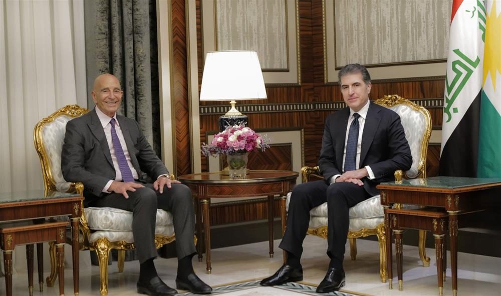 نچیروان بارزانی و تام باراک درباره روند سیاسی در عراق و اقلیم گفت‌وگو کردند