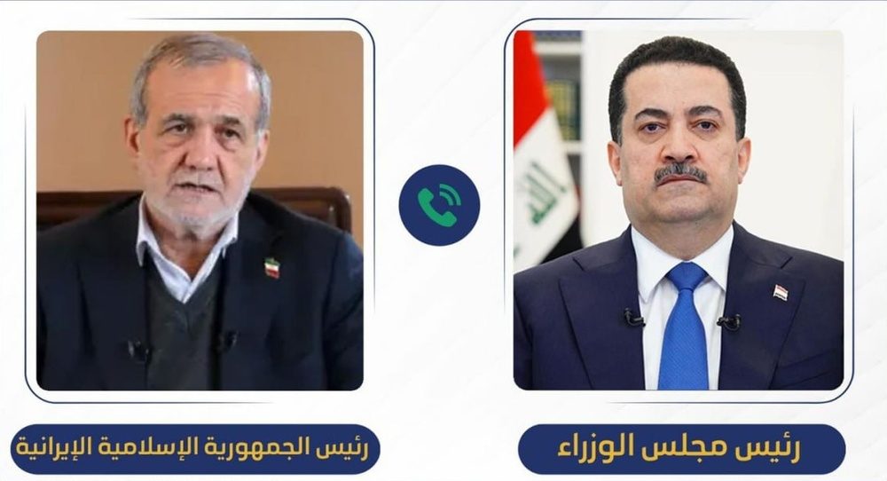 سودانی در تماس با پزشکیان: اجازه استفاده از خاک عراق علیه ایران را نمی‌دهیم