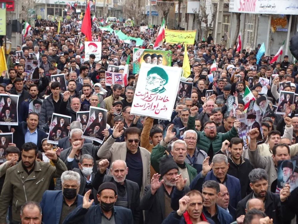 راهپیمایی روز قدس در آذربایجان غربی برگزار شد
