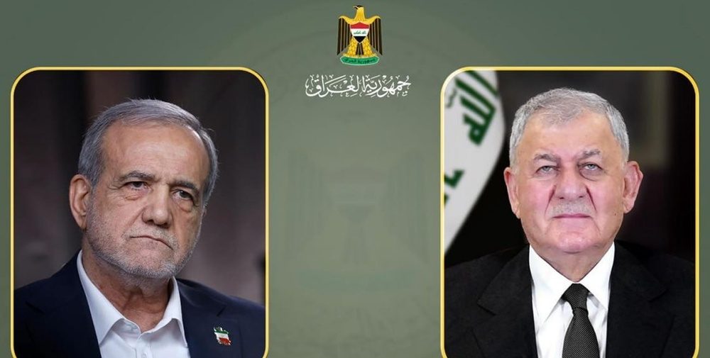 عبداللطیف رشید به پزشکیان: دولت اقلیم کردستان برای حفاظت از مرزها و جلوگیری از تهدید علیه ایران اقدام می‌کند