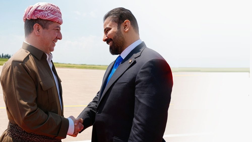 سەرۆک وەزیرانی هەرێمی کوردستان پێشوازی لە سەرۆکوەزیرانی راسپێردراوی عێراق کرد