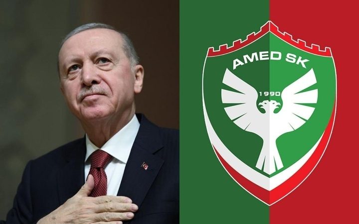 ئەردۆغان پیرۆزبایی لە ئامەدسپۆر دەکات