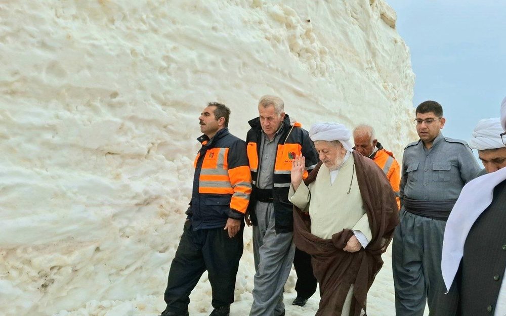 تجلیل ماموستا قادری از تلاش راهداری برای بازگشایی گردنه «تته»