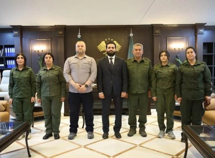 دیدار وزیر کشور سوریه با فرماندهان امنیت داخلی حسکه