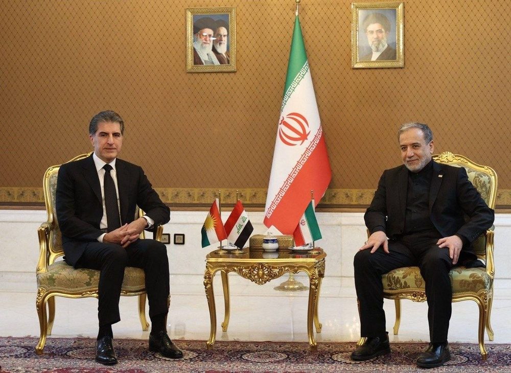 دیدار رئیس اقلیم کردستان با وزیر امور خارجه جمهوری اسلامی ایران