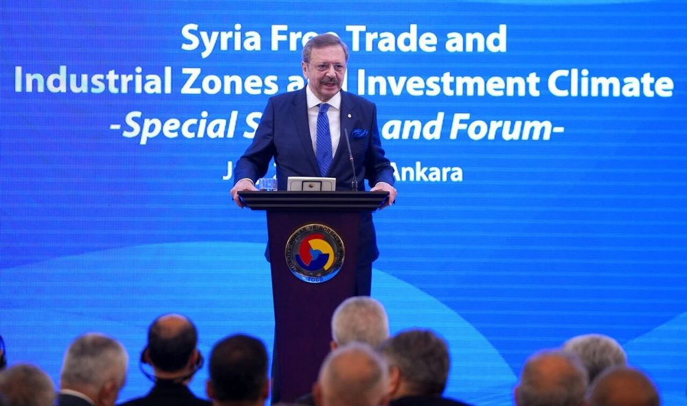 رئیس اتاق بازرگانی ترکیه: صلح پایدار با گسترش تجارت میان ترکیه و سوریه امکان‌پذیر است