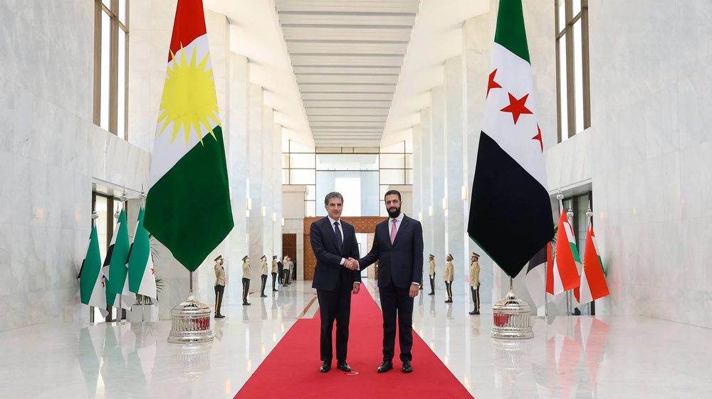 دمشق با استقبال از نچیروان بارزانی چه پیامی به کردها داد؟